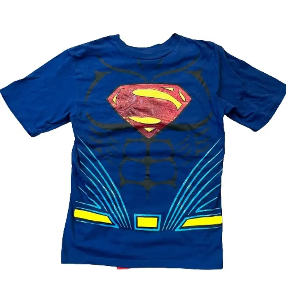 Superman Boy’s 2XL Muscle t-shirt with cape